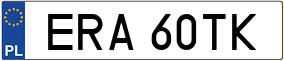 Trailer License Plate
